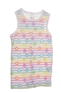 Bebé Niño Niñas Arco Iris Paz Camisa Camiseta sin Mangas Talla 12 18 24 Meses 2T 5T NUEVA - Imagen 1 de 1
