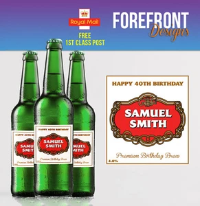 Personalised Beer/Lager Spoof bottle labels - Perfect Birthday/Anniversary Gift - Picture 1 of 4