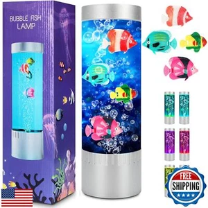 SHTALHST Bubble Fish Lamp, Sensory Bubble Tube Lamp, Artificial Fish Tank wit - Picture 1 of 5