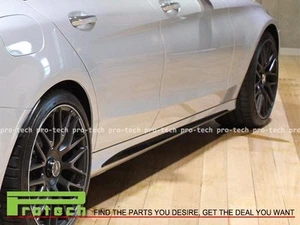 Carbon Fiber Side Skirts Cove For 2015+ W205 C200 C250 C300 C400 w/ AMG Sports - Foto 1 di 4