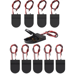 Soporte para celda de moneda de batería CR2032 10 piezas con interruptor de encendido y apagado botón de 3V con plomo - Imagen 1 de 9
