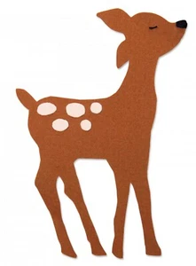 Sizzix Bigz Retro Deer die #663380 Retail $19.99 SWEET, Cuts Fabric!!! - Picture 1 of 6