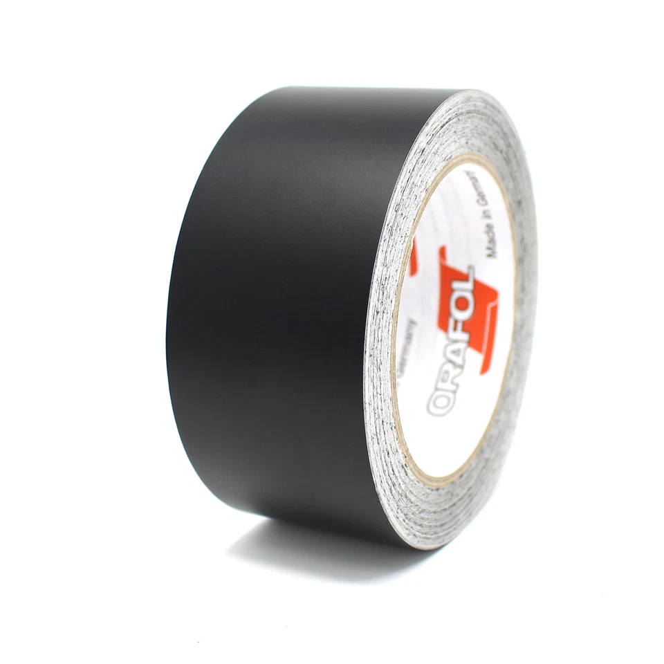 10m Zierstreifen 50mm Matt Schwarz Auto Motorrad Dekorstreifen Seitenstreifen  - Bild 1 von 4