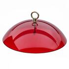 Protective Hanging Dome Clear Red Includes a Brass Hanger and Hook