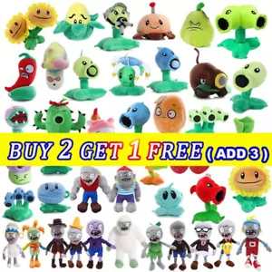 PLANTS vs ZOMBIES PVZ Soft Plush Toys Stuffed Doll Kids Baby Birthday Gifts - Picture 1 of 84