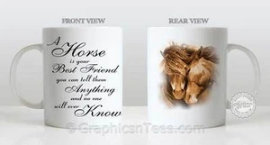 A Horse is Your Best Friend Quote Horse Lovers Taza Té Café Regalo Ideal - Imagen 1 de 3