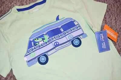 F6 NUEVO CON ETIQUETAS Talla 4T 5T 6 7 8 GYMBOREE MUSIC FESTIVAL Turtle Driving VAN Camisa Top Foto 1 de 3