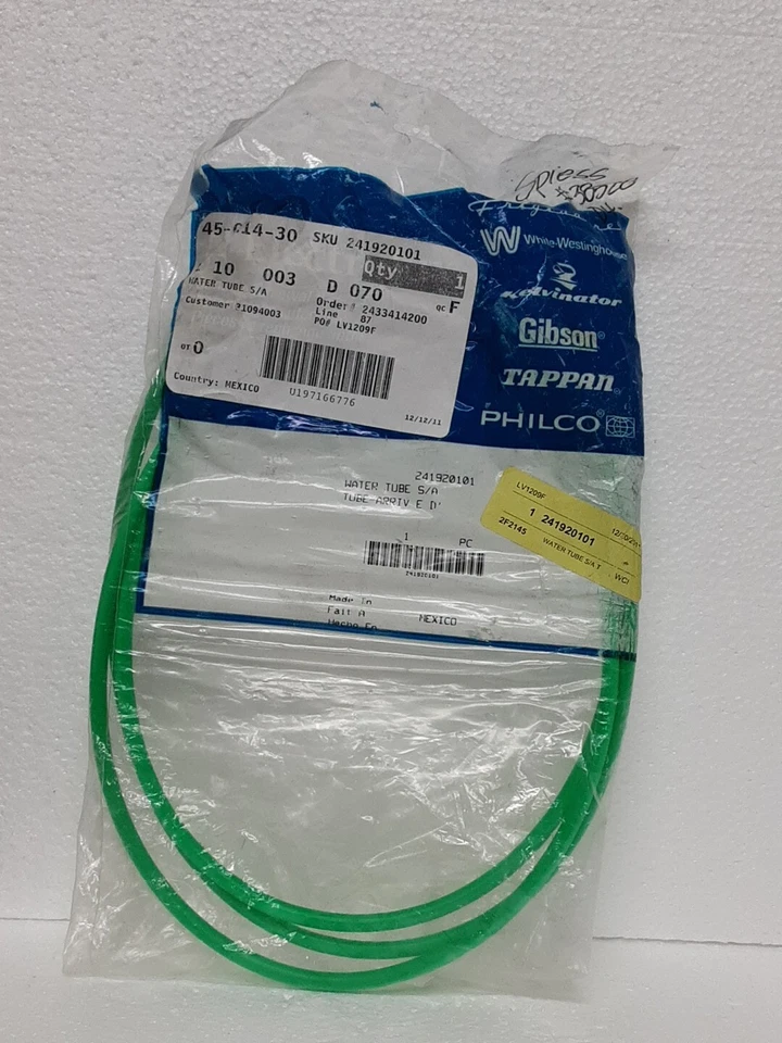 Tubo de agua Electrolux tubo de s/a, Fill Extt 241920101 Foto 1 de 1