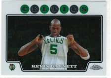 2008 Topps Chrome Kevin Garnett Basketball Card - Boston Celtics