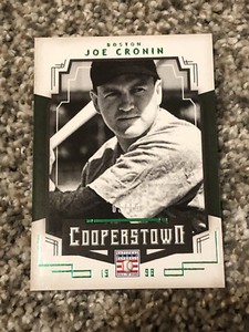JOE CRONIN 2015 Panini Cooperstown Green 3/10 #54