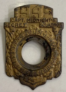 Vintage 1945 or 49 Capt. Midnight Secret Squadron Badget Decoder - Picture 1 of 3