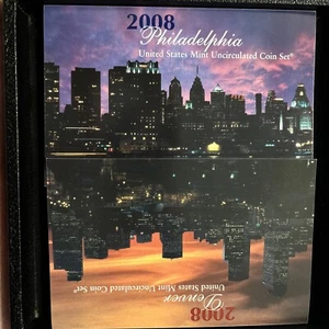 2008 U.S. Mint Uncirculated Coin Set Philadelphia And Denver - Picture 1 of 22
