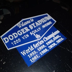 LA DODGERS 3D Stadium World Series Sign MLB BASEBALL 19"×17" - Picture 1 of 10