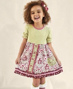 Matilda Jane Heart to Heart Daydream Floral Medallion Print Maggie Dress 6 Girl - Picture 1 of 6