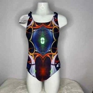 Qswimwear Damen Badeanzug Einteiler Graffiti Print - Bild 1 von 9