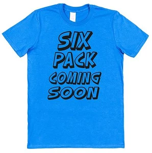 Coming Soon Six Pack T-Shirt Gym Work Out Top Keep Fit Exercise Funny Gift Idea - Picture 1 of 5