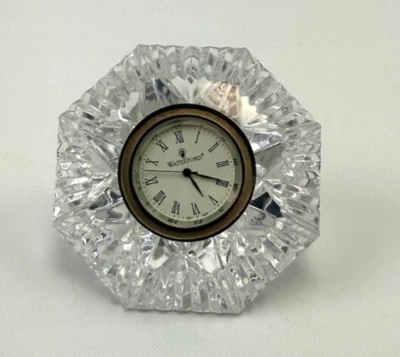 Reloj de mesa Waterford Crystal Lismore en forma de diamante como está sin probar sin batería Foto 1 de 4