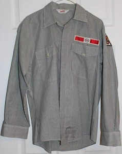 VINTAGE NOS UNUSED UNITOG ESSO GAS SERVICE STATION ATTENDANTS MECHANICS SHIRT - Picture 1 of 17