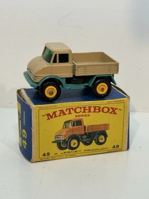 Matchbox Lesney Vintage 1960s Mercedes Unimog Truck #49 Tan w/ Original Box - Image 1 of 4