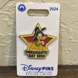 Pluto Presidents Day 2024 Disney Pin Colonial Hat Star - Picture 1 of 2