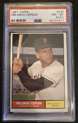 1961 Topps Orlando Cepeda PSA 8(OC) San Francisco Giants - Image 1 of 2