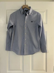 Lauren Ralph Lauren Jungen Große Größe 14 Oxford 100 % Baumwolle Blau Langarm Hemd - Bild 1 von 4