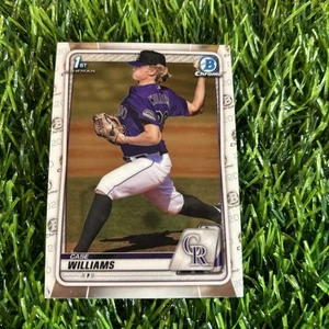 2020 Bowman Chrome Case Williams 1st Rookie Prospect RC #BD-23 Rockies A85 - Picture 1 of 2