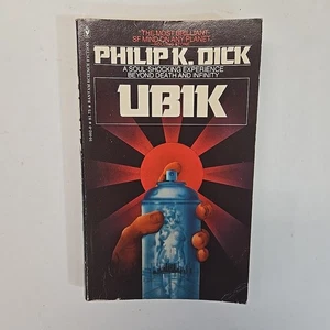 UBIK Philip Dick 1977 Bantam Science Fiction Paperback SZAFRAN COVER - Picture 1 of 7