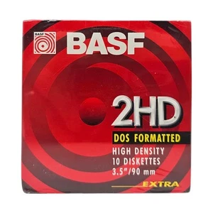 Oryg. BASF EKF342I10 MF2HD Dyskietki 10-pak 1,44MB 3,5" 2HD Dyskietka 90mm - Zdjęcie 1 z 3