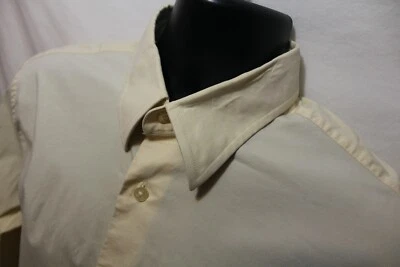 Camisa de vestir Express de corte moderno para hombre L/S beige talla L 16 16 1/2 mezcla de algodón 1MX Foto 1 de 3