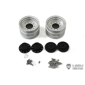 LESU Metal Front Wheel Hubs for 1/14 Hydraulic BL71 Backhoe RC Loader Excavator - Picture 1 of 5