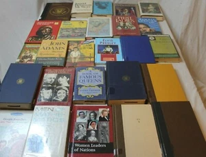 Huge Lot 26 Vintage Biography Books Presidents World Leaders Scientists Elvis - Picture 1 of 8