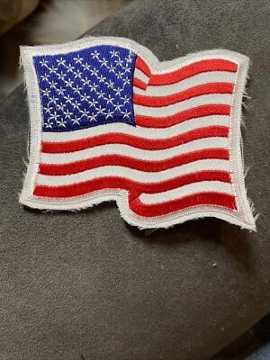 Rambo First Blood Waving Flag Patch For Military Jacket (Sew On) 3 X 3” (P) - Image 1 of 2