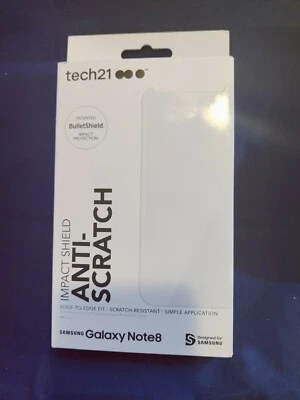 Tech 21 Bulletshield impact protection w/ anti-glare For Galaxy Note8- (12064-66 - Image 1 of 3