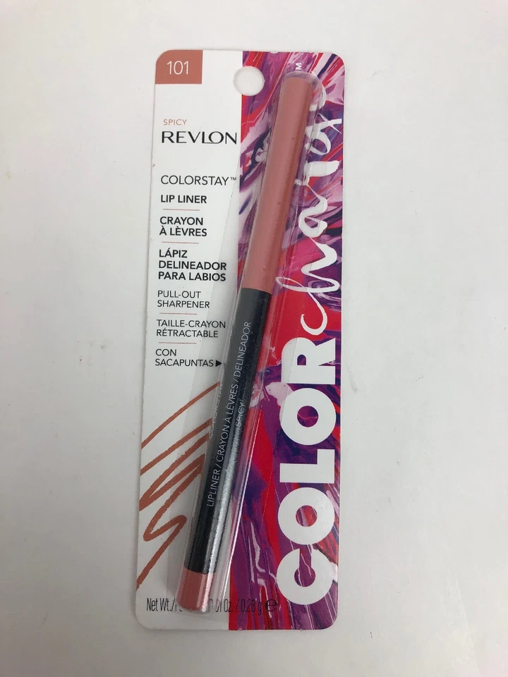 Revlon Colorstay Lip Liner w/ Pull-Out Sharpener - #101 SPICY -FSTSHP - Image 1 of 4