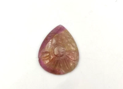 16.20 Ct Nature’s Gems: Pure and Natural Tourmaline Carvings S59 - Image 1 of 4