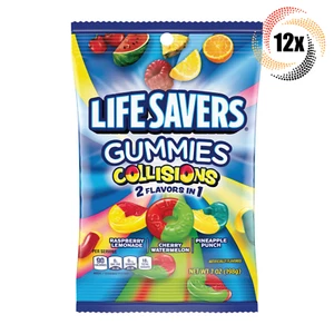 12x Bags Lifesavers Gummies Collisions Assorted Flavor Candy 7oz | Fast Shipping - Picture 1 of 4