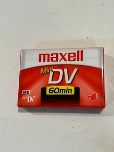 Maxell Mini DV 60 Min Tape Camcorder ME Blank, New Sealed - Picture 1 of 3