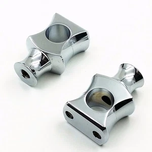 Chrome 1" Handlebar Riser For Harley Springer Bobber Cafe Racer Sportster XL FL - Picture 1 of 5