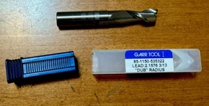 1/2 Zoll Durchmesser Garr ~ 1 Zoll Schnitt, 3,5 Zoll OAL Eckradius Hartmetall Schaftfräser 2 Flöte - Bild 1 von 2