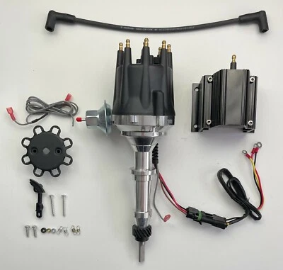 INTERNATIONAL HARVESTER HEI Distributor 1965-80 266 304 345 392 + BLACK 50K COIL - Image 1 of 4