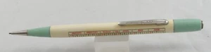 Autopoint No. 64 White & Turquoise 1968 Calendar 0.9mm Mechanical Pencil - Picture 1 of 3