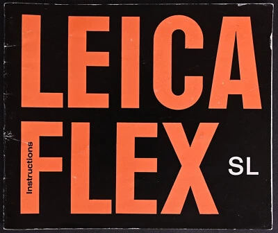 Original Leicaflex SL Camera User Manual 1969 Edition - Excellent - Image 1 of 4