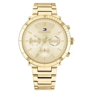 Tommy Hilfiger 1782348 Ladies Gold 5 ATM Wrist Watch for Women NEW Original Box - Picture 1 of 3