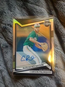 2022 Panini Elite Extra Edition Carson Palmquist Auto - Picture 1 of 3