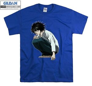 Death Note T-shirt  Anime Manga L Kira T shirt Men Women Unisex Tshirt 006