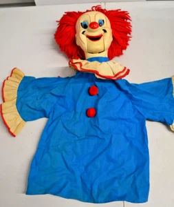 Pupazzo a mano ventriloquo Bozo il clown vintage - Foto 1 di 15