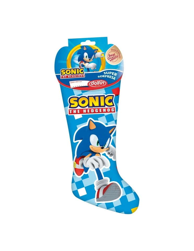 DOLCI PREZIOSI Dolfin Calza Natale/Befana Sonic con Dolci e Sorpresa 190 gr