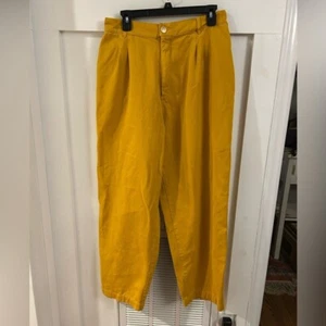 Big Bud Press Organic Twill mustard yellow pants Large - Picture 1 of 5
