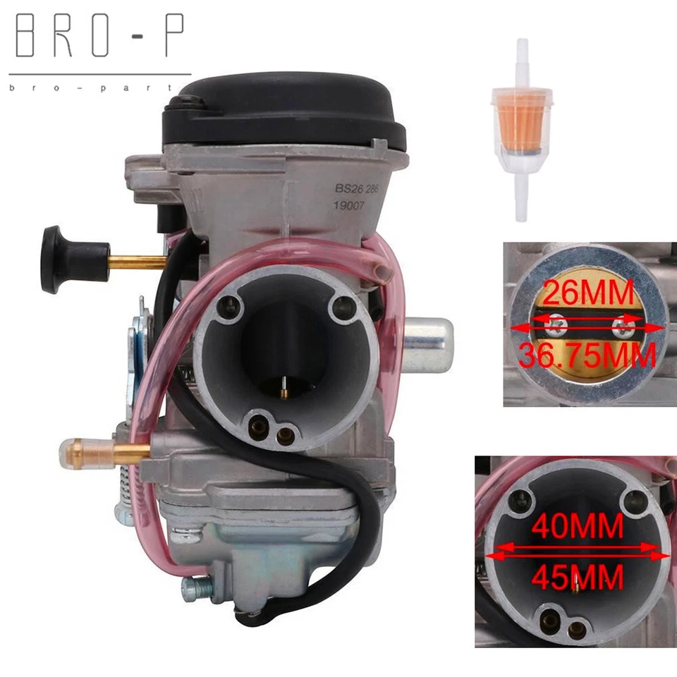 Carburador para Suzuki GN125 GS125 Mikuni 125CC EN125 G7F4 26 mm carburador de admisión Foto 1 de 4